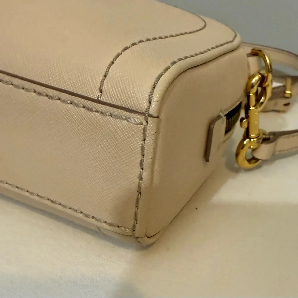 Marc Jacobs Playback Cream Leather Crossbody Shoulder Bag